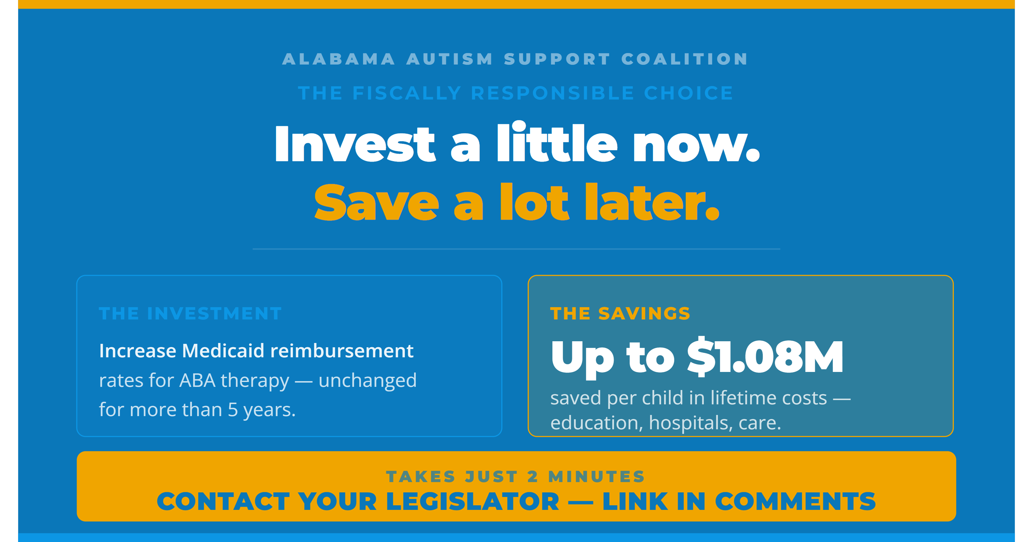 Fiscal graphic: Invest a little now. Save a lot later.